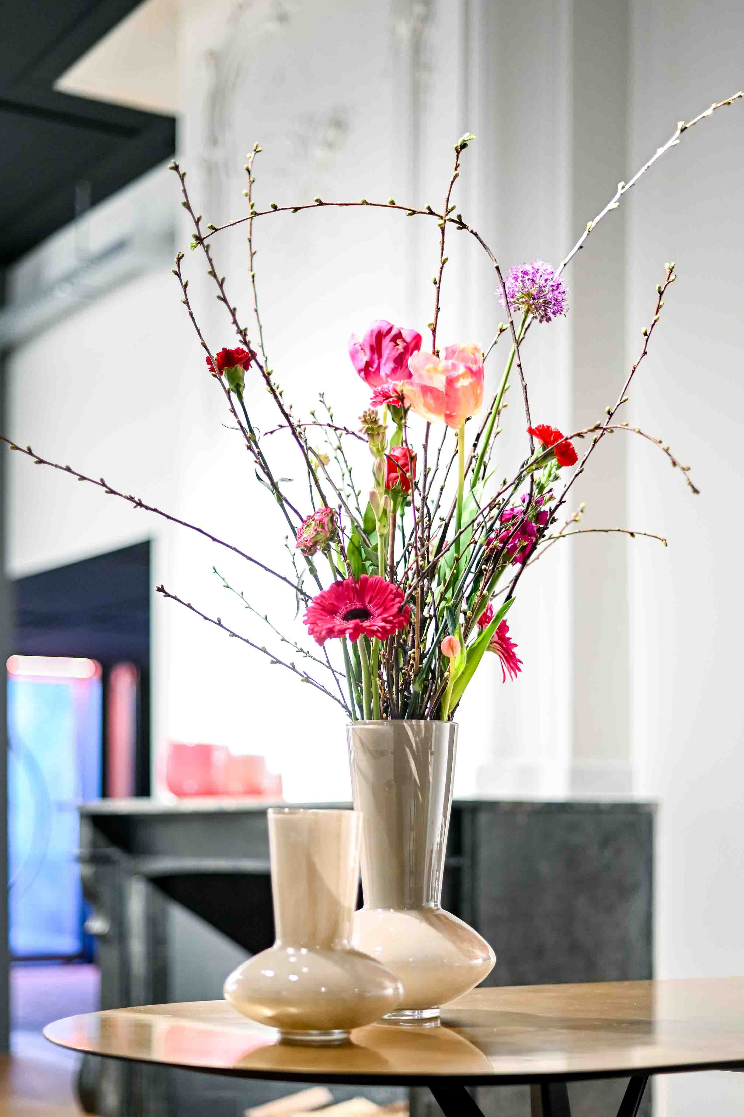 Vase Loflo taupe